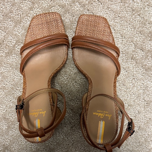 Sam Edelman Size 6.5 Strappy Brown Block Heel Sandals - Picture 8 of 8